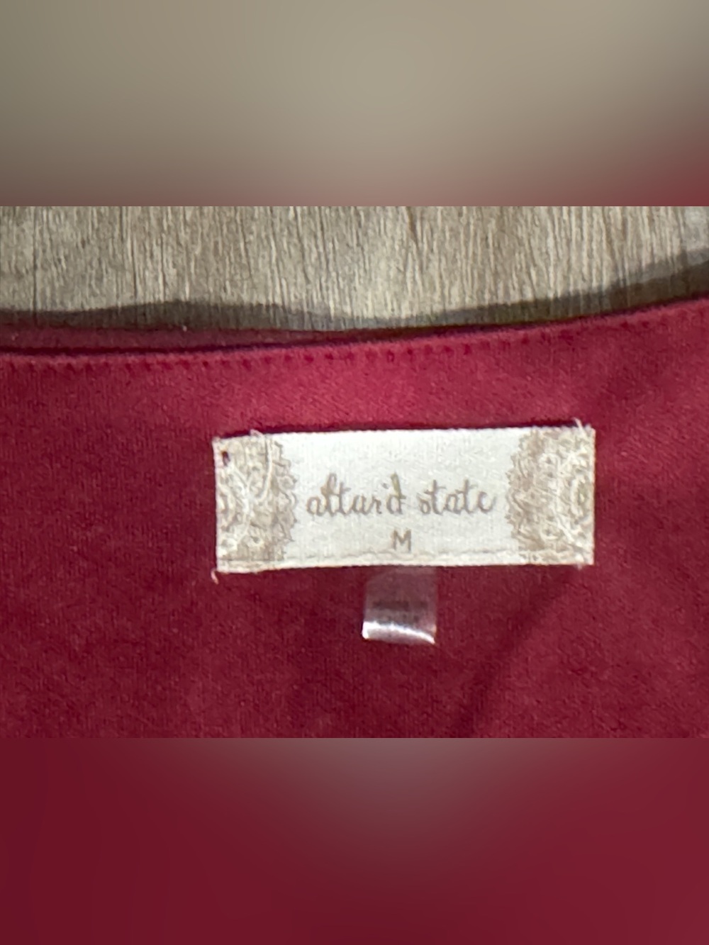 Altar'd State Deep Burgundy Long-Sleeve V-Neck Maxi Dress - Picture 3 of 13